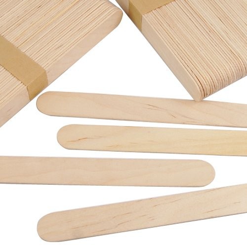 50 Pieces Disposable Wooden Waxing Spatula Tongue Depressor